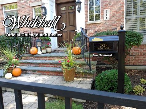 The oversized mailbox is constructed in thick cast aluminum with a strong, magnetic closure on the hinged door. Whitehall Products Balmoral Deluxe Mailbox and Post ...