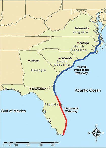 Intracoastal Waterway Icw Is A 3000 Mile 4800 Km Inland