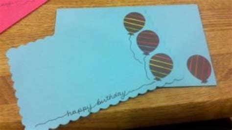 Homemade Handmade Greeting Card Making Ideas With Balloons Birthday