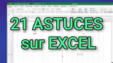 Excel 21 Astuces pour débutants tuto trucs et astuces excel fr