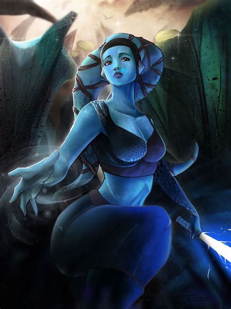 Aayla Secura Last Breath By Totemos On Deviantart Aayla Secura Star Wars Pictures Star