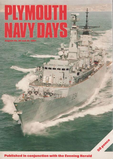 Plymouth Navy Days 1987 Vintage Programme Including Hms Frigates
