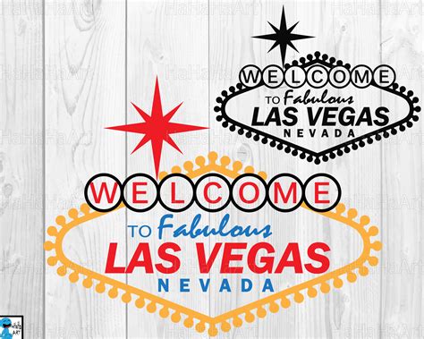 Las Vegas Sign Clipart Cutting Files Svg Png  Dxf Etsy