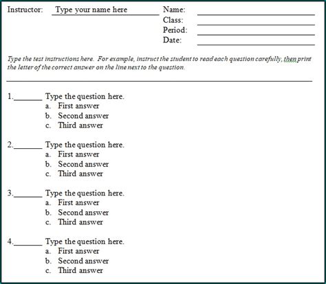 Geography, history, multiple choice, general knowledge, science, sport, music and so much more 》Free Printable Multiple Choice Quiz Template | Bogiolo
