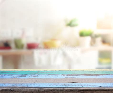 Table Top And Blur Interior Background Stock Photo Image Of