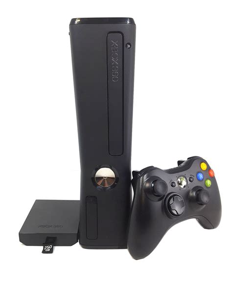 Refurbished Microsoft Xbox 360 Slim Matte 250gb Video Game Console Black Controller Hdmi
