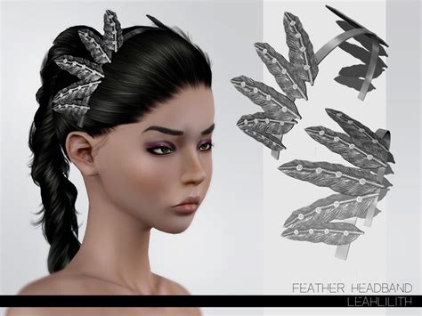 The Sims Resource Leahlillith Feather Headband