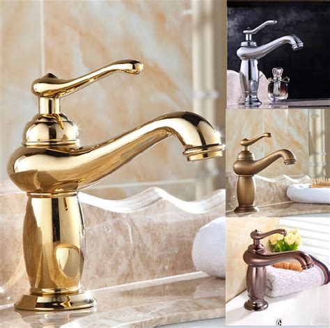 The faucet has a ceramic cartridge that operates and controls the flow of the water. Free shipping lamp design modern bathroom faucet brass chrome faucets gold faucet bathroo ...