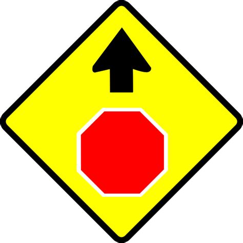 Stop Caution Sign Vector Image Free Svg