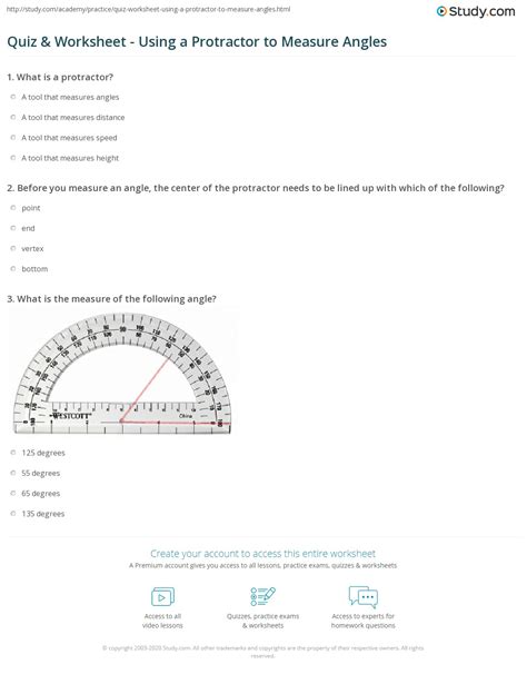 Measuring Angles With Protractor Worksheets