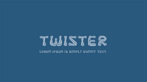 Twister Font Download Free For Desktop And Webfont