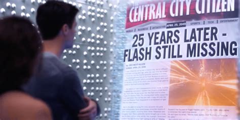 ‘the Flash Season 5 Whats With The 2049 Newspaper Fandom