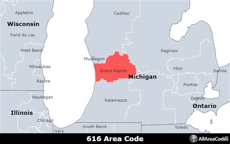 Grand Rapids Michigan Time Zone Map