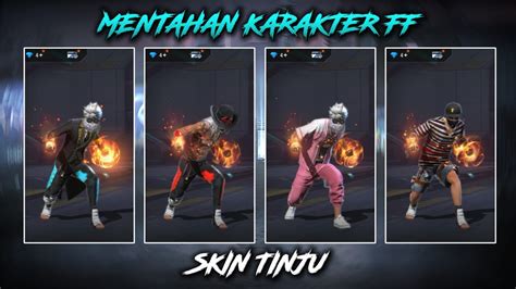 MENTAHAN KARAKTER FF SKIN TINJU CC GLOW DI PROFIL NO PASSWORD