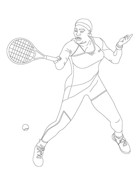 Serena Williams Coloring Pages