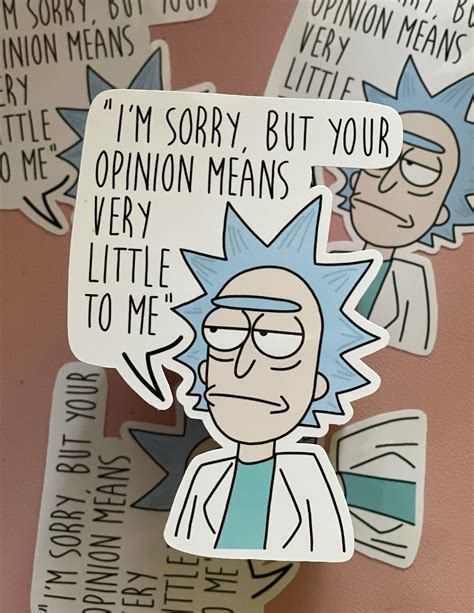 Rick And Morty Rick Vinyl Sticker Etsy