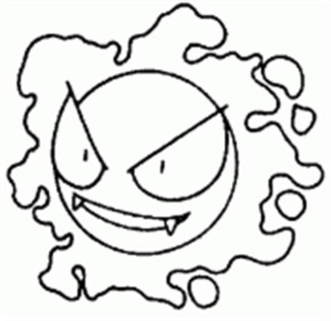 Haunter coloring picture of Pokemon 93