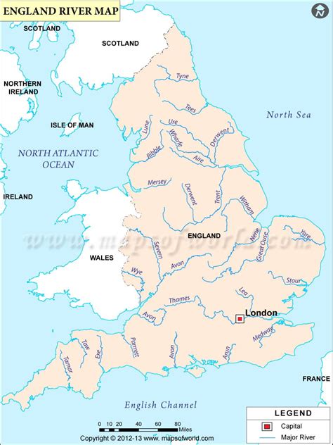 Rivers In England Map England River Map