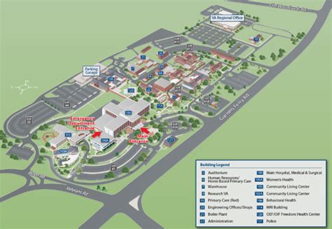 Dorn Va Medical Center Campus Map Map Of World