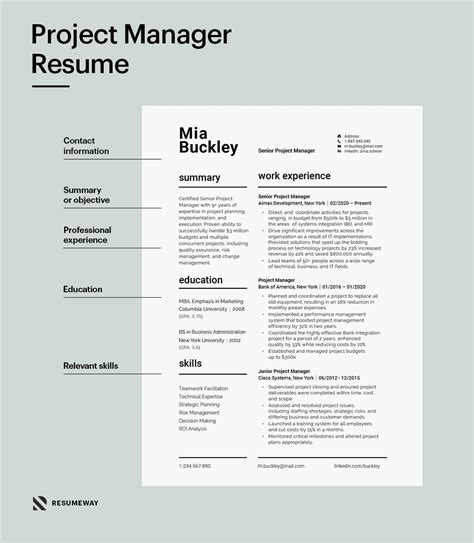 Project Manager Resume Examples And Templates For 2024 Resumeway