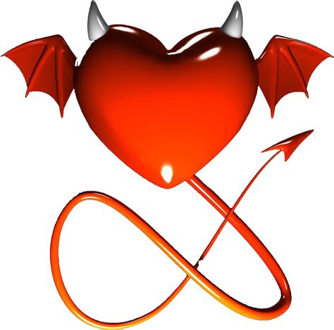 Heart With Devil Horns Tattoo Clipart Full Size Clipart 3627432