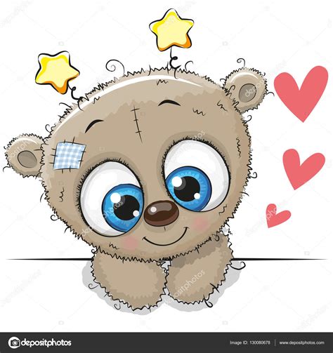 Cute Cartoon Teddy Bear Stock Vector Image By ©reginast777 130080678