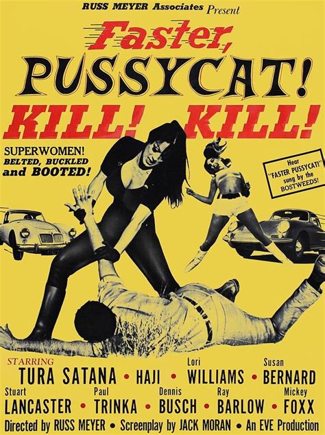 Faster Pussycat Kill Kill 1966 Cult Movie Without Background Poster Artwork Vintage Posters