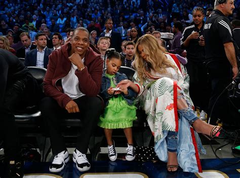 Beyoncé Jay Z And Blue Ivy Carter Sit Courtside At Nba All Star Game In New Orleans E News