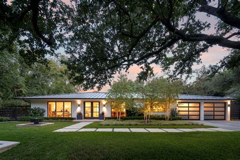 6722 Norway Road Dallas TX Mid Century Modern Exterior Ranch House