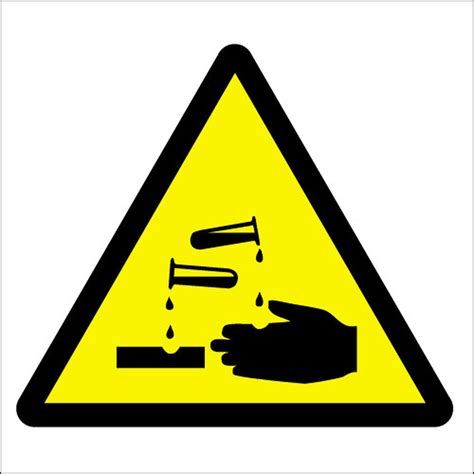 All safety signs should contain a pictorial symbol. Corrosive symbol - Signs 2 Safety