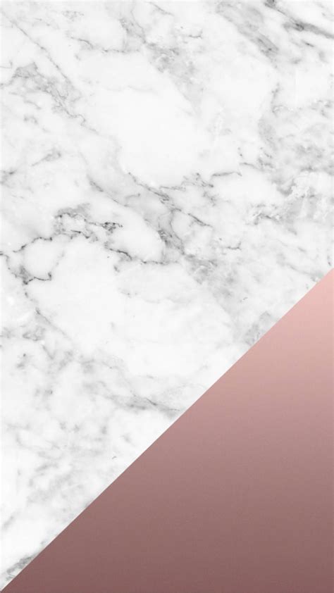 Download White Marble Rose Gold Gradient Wallpaper