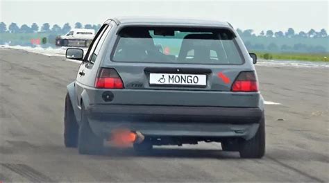 800hp Mk2 Golf Vr6 Turbo Doing A Half Mile Run Turbo And Stance