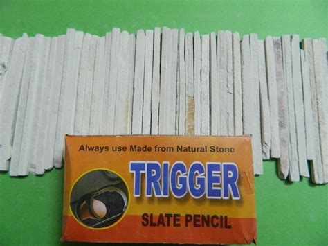 Trigger Brand Slate Pencils | Slate stone, Slate board, Slate