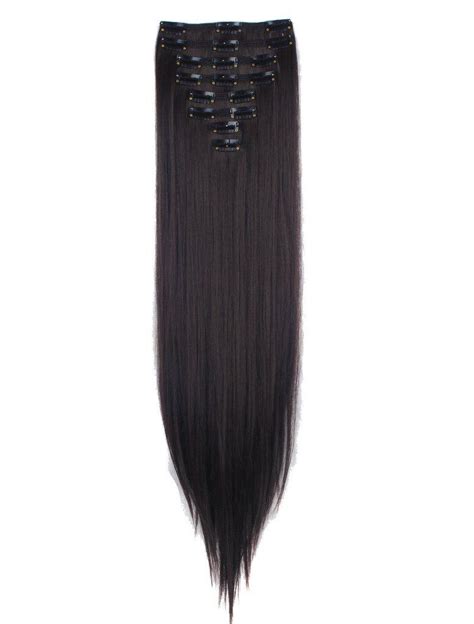 Dodoing Clip In Hair Extensions 23 24 Inch Full Head Double Weft 8