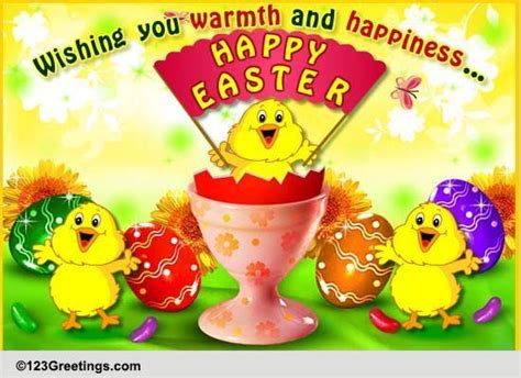 Here, we have few variety of birthday cards by 123greetings displaying the kind of designer art work. Easter Chick Greeting! Free Family eCards, Greeting Cards | 123 Greetings