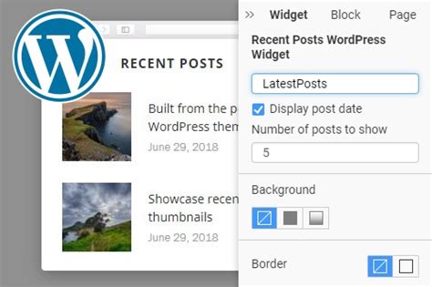 How To Use The Recent Posts Widget For Wordpress