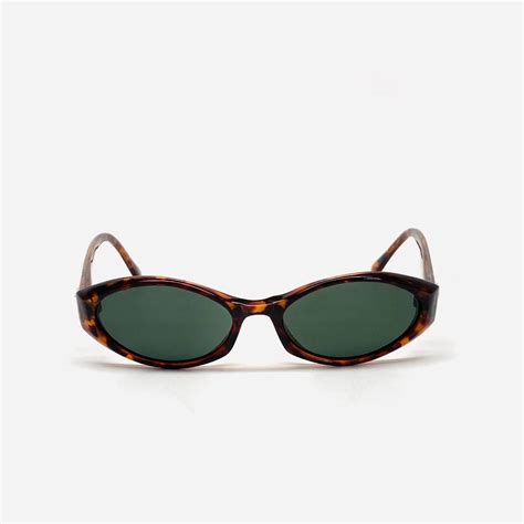 90s Vintage Mod Tortoise Deadstock Oval Sunglasses Depop