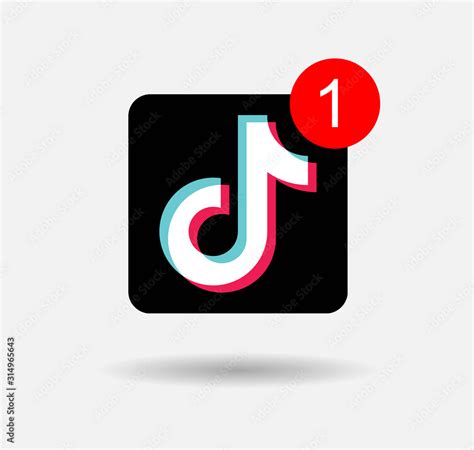 Tiktok Vector Logo Tiktok Vector Icon Tiktok Editorial Realistic Logo