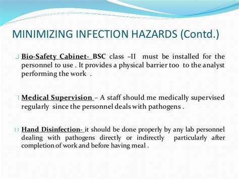 Professional Health Hazards In A Microbiology Laboratory And Precauti