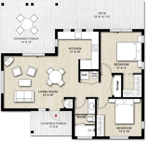 Cabin Style House Plan 2 Beds 1 Baths 880 Sqft Plan 924 9