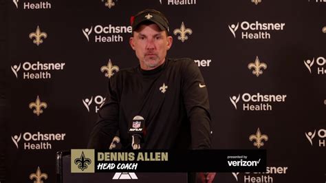 New Orleans Saints Head Coach Dennis Allen S Postgame Interview After Loss To The Pittsburgh