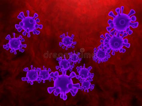 Viruses Inside Of Blood Vessel Stock Illustration Illustration Of