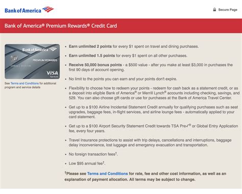 All for a low annual fee of $95. Bank of America ® Premium Rewards ® Credit Card - AwardWallet Blog