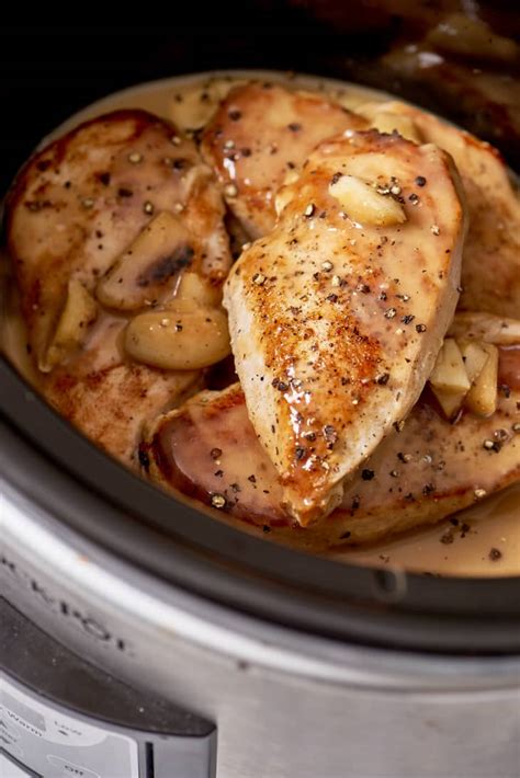 It's all in the brine! Recipe: Slow Cooker Lemon-Garlic Chicken Breast | Kitchn