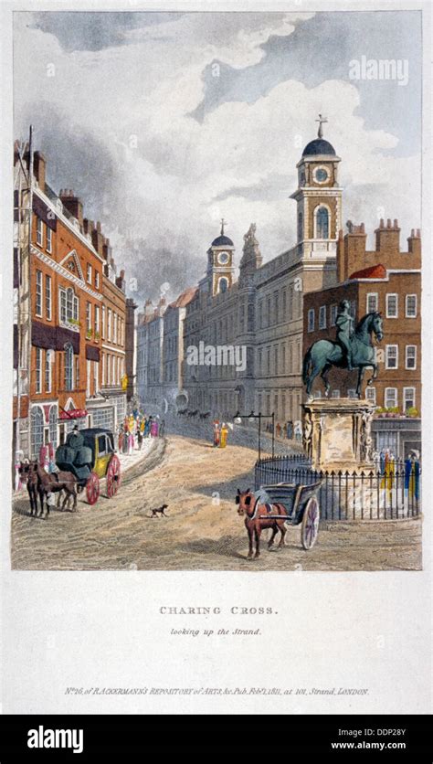 Charing Cross Westminster London 1811 Artist Anon Stock Photo Alamy