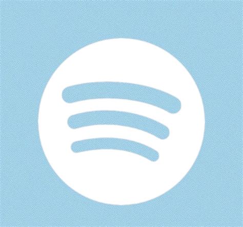 Free Blue Spotify Icon Ios App Icon Design App Icon Light Blue Icons