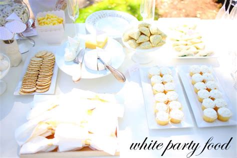 White Party Food Ideas Kelly Golightly