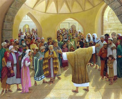 The Bible In Paintings 118 Peter Preaches To The Crowd