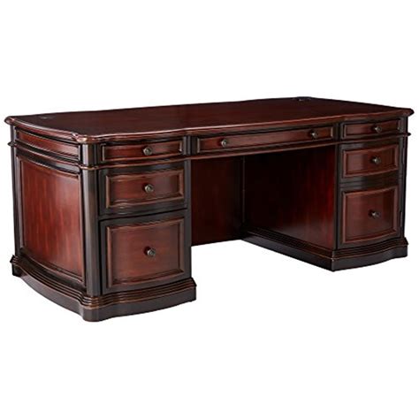 Coaster Gorman Double Pedestal Executive Desk With Felt Lined Drawers