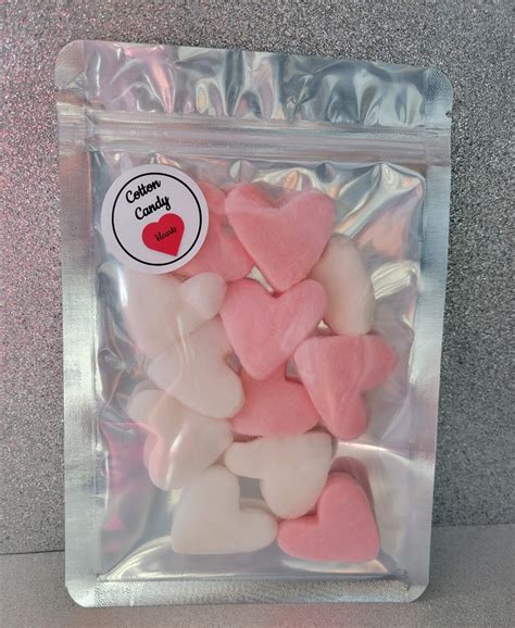 Gourmet Cotton Candy Hearts Pink Vanilla And Cotton Candy Etsy